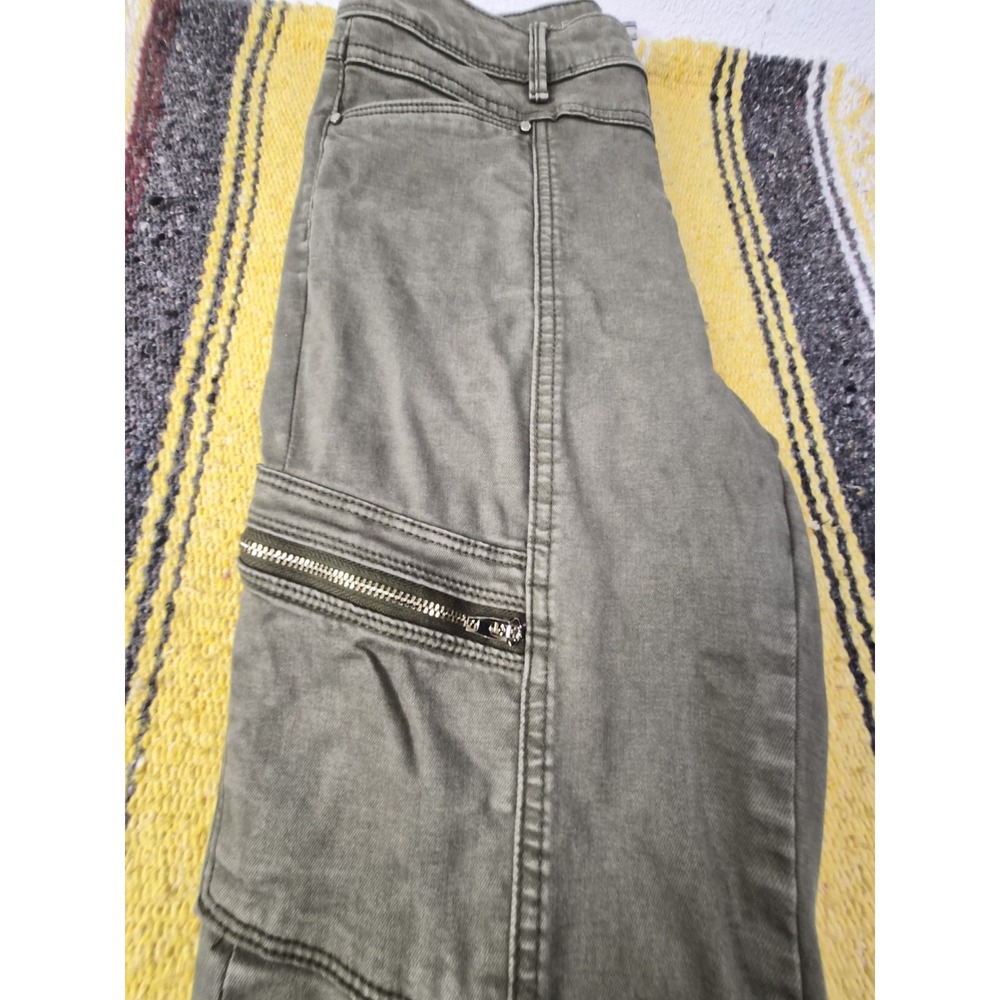 White House Black Market Womens Skinny Ankle Pants High Rise Stretch Green 4L - Picture 8 of 16